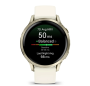 Garmin VENU 4 41 mm, Lunar Gold with Bone Silicone Band and Light Sand Leather Band