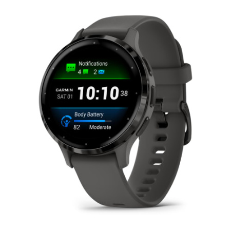 Garmin VENU 3S серый с темно-серым безелем Garmin VENU 3S серый с темно-серым безелем