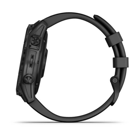 Garmin FENIX 7 Sapphire Solar титановый черный DLC с черным ремешком