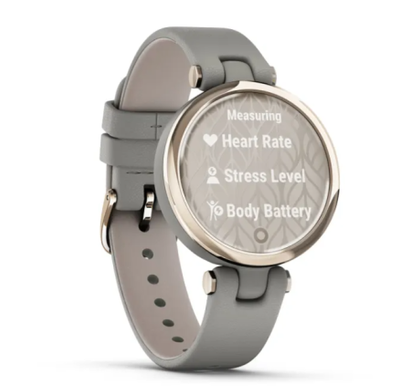 Garmin LILY Classic Edition Кремово-золотой безель с серым корпусом Braloba и итальянским кожаным ремешком Garmin LILY Classic Edition Кремово-золотой безель с серым корпусом Braloba и итальянским кожаным ремешком