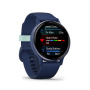 Garmin VIVOACTIVE 5 синие с металлически-синим безелем и силиконовым ремешком Garmin VIVOACTIVE 5 синие с металлически-синим безелем и силиконовым ремешком