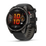 Garmin FENIX 8 Pro, 51 мм, Amoled Sapphire, Carbon grey DLC titanium with Black/pebble grey silicone band