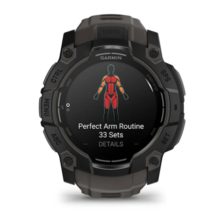 Garmin INSTINCT 3, 50 мм, AMOLED, Black withe Charcoal Band