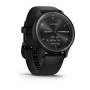 Garmin VIVOMOVE SPORT черный, серый безель, с силиконовым ремешком