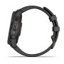 Garmin FENIX 7 Sapphire Solar титановый серый DLC с черным ремешком
