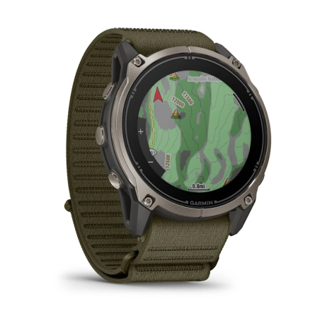 Часы Garmin Enduro 4 с оливковым тканевым ремешком ComfortFit