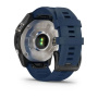 Garmin QUATIX 7 Sapphire титановый с синим силиконовым ремешком