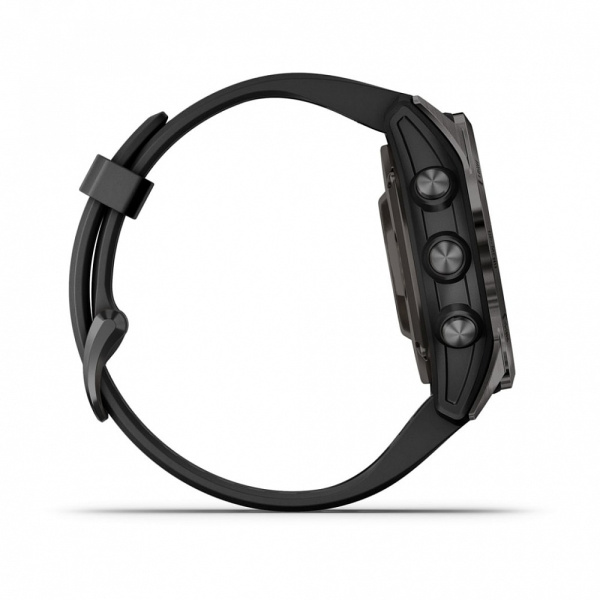 Garmin EPIX PRO (Gen 2) Sapphire Edition 42 мм, титановый, угольно-серый, DLC, черный ремешок Garmin EPIX PRO (Gen 2) Sapphire Edition 42 мм, титановый, угольно-серый, DLC, черный ремешок
