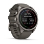 Часы Garmin Fenix 9 - 47 мм, титановый, пепельно-серый силиконовый ремешок