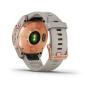 Garmin FENIX 7S Solar цвета розовое золото с песочным силиконовым ремешком Garmin FENIX 7S Solar цвета розовое золото с песочным силиконовым ремешком