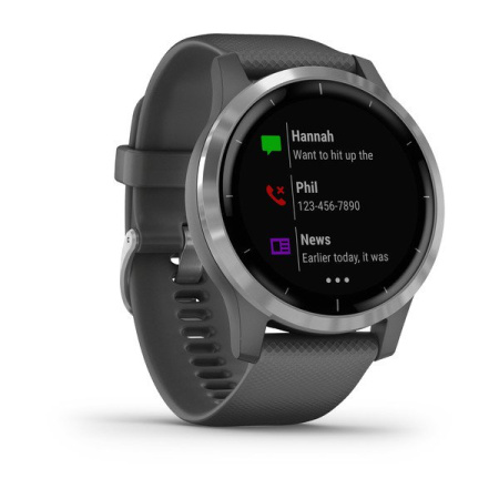 Garmin VIVOACTIVE 4 серые с серебристым безелем