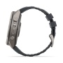 Часы Garmin Fenix 9 Pro - 51 мм, титановый, черный силиконовый ремешок