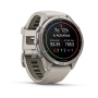 Часы Garmin Fenix 9 Pro - 43 мм, титановый, туманно-серый/темный песчаник силиконовый ремешок