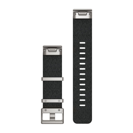 Garmin QUICKFIT 22 ММ (нейлоновый) черный с серебристой застежкой Garmin QUICKFIT 22 ММ (нейлоновый) черный с серебристой застежкой