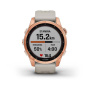 Garmin FENIX 7S Solar цвета розовое золото с песочным силиконовым ремешком Garmin FENIX 7S Solar цвета розовое золото с песочным силиконовым ремешком