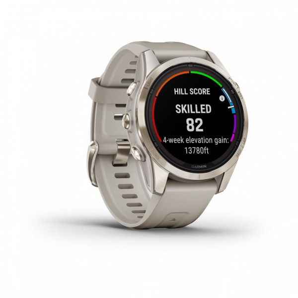 Garmin  FENIX 7S PRO Sapphire Solar золотистый корпус со светло-песочным ремешком Garmin  FENIX 7S PRO Sapphire Solar золотистый корпус со светло-песочным ремешком