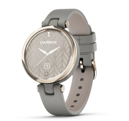 Garmin LILY Classic Edition Кремово-золотой безель с серым корпусом Braloba и итальянским кожаным ремешком Garmin LILY Classic Edition Кремово-золотой безель с серым корпусом Braloba и итальянским кожаным ремешком