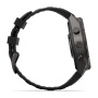 Часы Garmin Fenix 9 Pro - 47 мм, титановый, угольно-серый DLC, черно-серый силиконовый ремешок