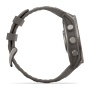 Часы Garmin Fenix 9 - 47 мм, титановый, пепельно-серый силиконовый ремешок