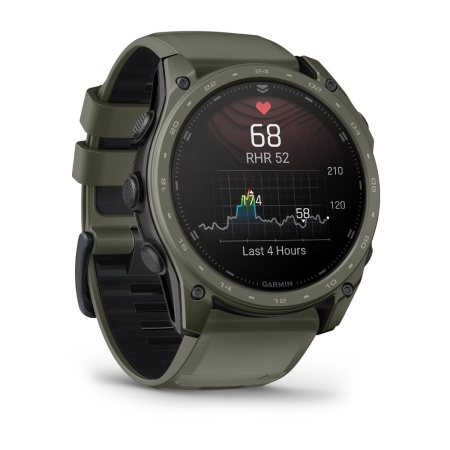 Часы Garmin Tactix 8 - 51 мм, Amoled, Cerakote Coating, оливково-серый