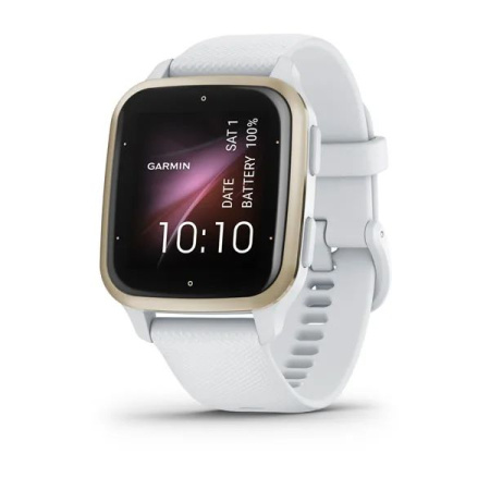 Garmin VENU Sq 2 белые с кремово-золотым алюминиевым безелем Garmin VENU Sq 2 белые с кремово-золотым алюминиевым безелем