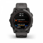 Garmin FENIX 7X PRO Sapphire Solar Edition Титановый угольно-серый корпус с DLC-покрытием и титановым браслетом