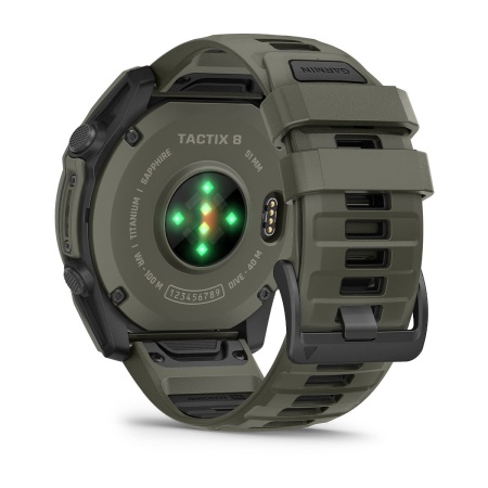 Часы Garmin Tactix 8 - 51 мм, Amoled, Cerakote Coating, оливково-серый
