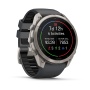 Часы Garmin Fenix 9 Pro - 51 мм, титановый, черный силиконовый ремешок