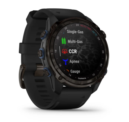 Garmin DESCENT MK3i  Cерый DLC из титана с черным силиконовым ремешком 51 mm