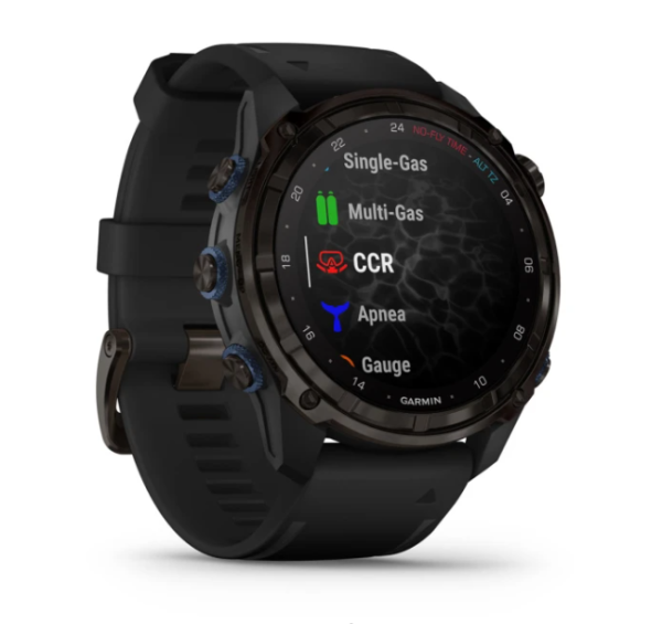 Garmin DESCENT MK3i  Cерый DLC из титана с черным силиконовым ремешком 51 mm