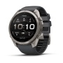 Часы Garmin Fenix 9 Pro - 51 мм, титановый, черный силиконовый ремешок