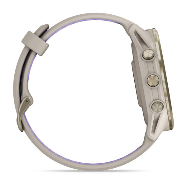 Garmin FORERUNNER 970 серые, золотистый титановый безель, с серым/индиго ремешком