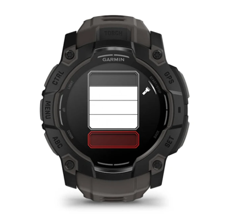 Garmin INSTINCT 3, 50 мм, AMOLED, Black withe Charcoal Band