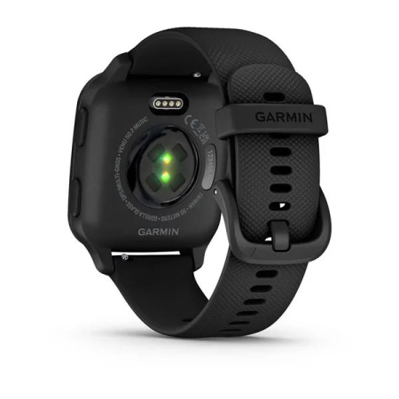 Garmin VENU Sq 2 Music Edition черный с серым алюминиевым безелем