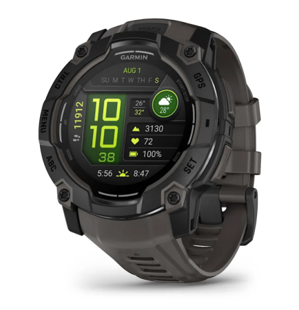 Garmin INSTINCT 3 - 50mm Solar Tactical Edition черный с черным ремешком