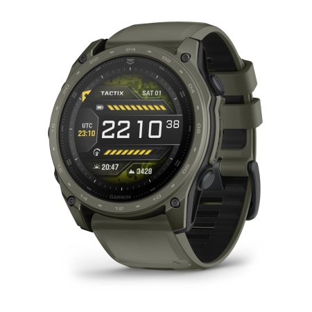 Часы Garmin Tactix 8 - 51 мм, Amoled, Cerakote Coating, оливково-серый