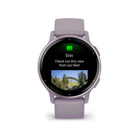 Garmin VIVOACTIVE 5 цвет орхидеи с металлическим безелем и силиконовым ремешком Garmin VIVOACTIVE 5 цвет орхидеи с металлическим безелем и силиконовым ремешком