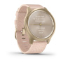 Garmin  VIVOMOVE STYLE светло-золотистый с плетеным нейлоновым розовым ремешком Garmin  VIVOMOVE STYLE светло-золотистый с плетеным нейлоновым розовым ремешком