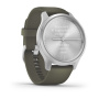 Garmin VIVOMOVE STYLE серебристый с травяным силиконовым ремешком Garmin VIVOMOVE STYLE серебристый с травяным силиконовым ремешком