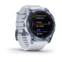 Garmin FENIX 7X Sapphire Solar титановый синий минерал DLC с белым ремешком Garmin FENIX 7X Sapphire Solar титановый синий минерал DLC с белым ремешком
