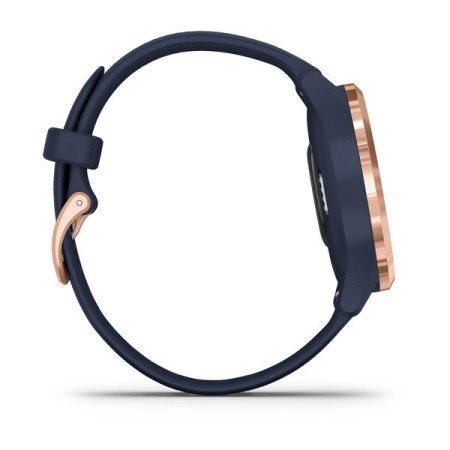 Garmin VIVOMOVE 3S розовое золото циферблат с темно-синим ремешком Garmin VIVOMOVE 3S розовое золото циферблат с темно-синим ремешком