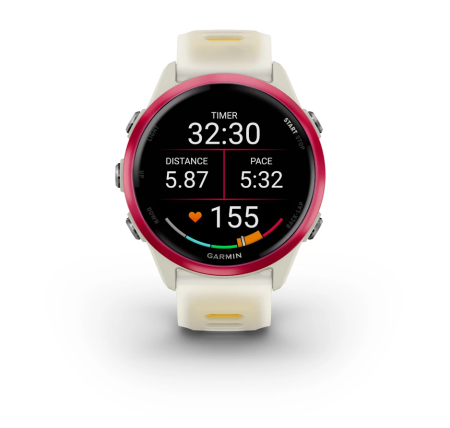 Garmin  FORERUNNER 570 42mm Bone with Raspberry and Mango Garmin  FORERUNNER 570 42mm Bone with Raspberry and Mango