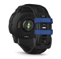 Garmin IINSTINCT 3 50 мм, AMOLED, Black with Black/Bolt Blue Band