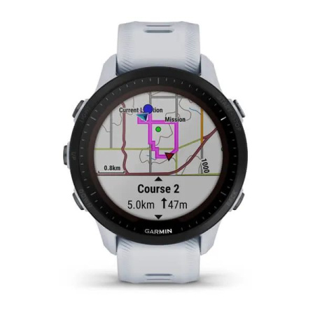 Garmin FORERUNNER 955 Solar с белым ремешком Garmin FORERUNNER 955 Solar с белым ремешком