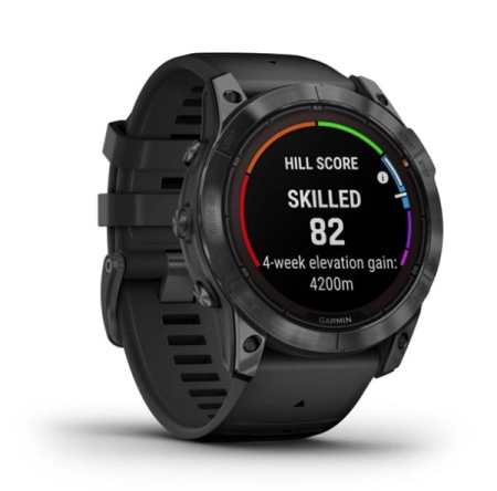 Garmin FENIX  7X Pro Solar Edition серый корпус и черным ремешком Garmin FENIX  7X Pro Solar Edition серый корпус и черным ремешком