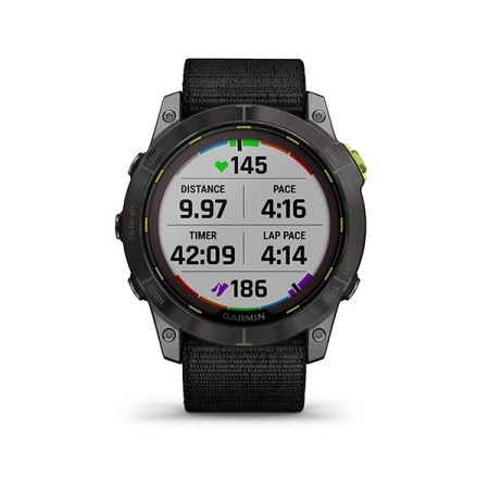 Garmin ENDURO 2 угольно-серый DLC титановый с нейлоновым ремешком UltraFit Garmin ENDURO 2 угольно-серый DLC титановый с нейлоновым ремешком UltraFit