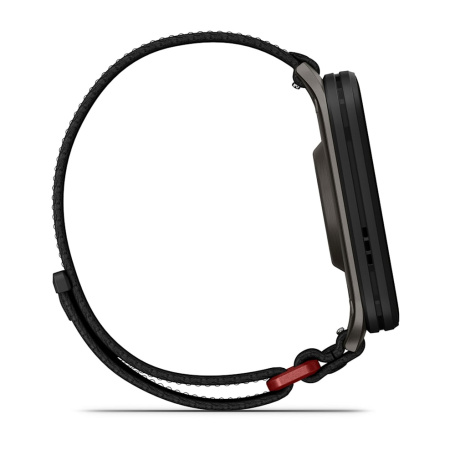 Garmin VENU X1 черные с серой титановой крышкой, черным нейлоновым ремешком ComfortFit