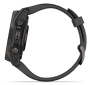 Garmin FENIX 8, 43 мм, AMOLED, Sapphire Carbon Gray DLC Titanium with black/pebble gray силиконовый ремешок Garmin FENIX 8, 43 мм, AMOLED, Sapphire Carbon Gray DLC Titanium with black/pebble gray силиконовый ремешок