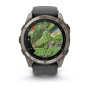 Garmin FENIX 8 Pro, 51 мм, Amoled Sapphire, Titanium with Graphite/Black Silicone Band