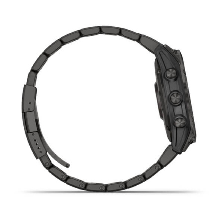 Garmin FENIX 7 Sapphire Solar титановый угольно-серый DLC с угольно-серым титановым DLC браслетом